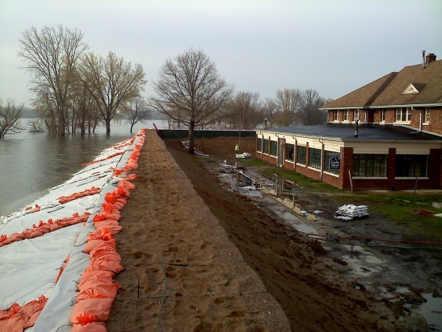 Berm on Credit Island